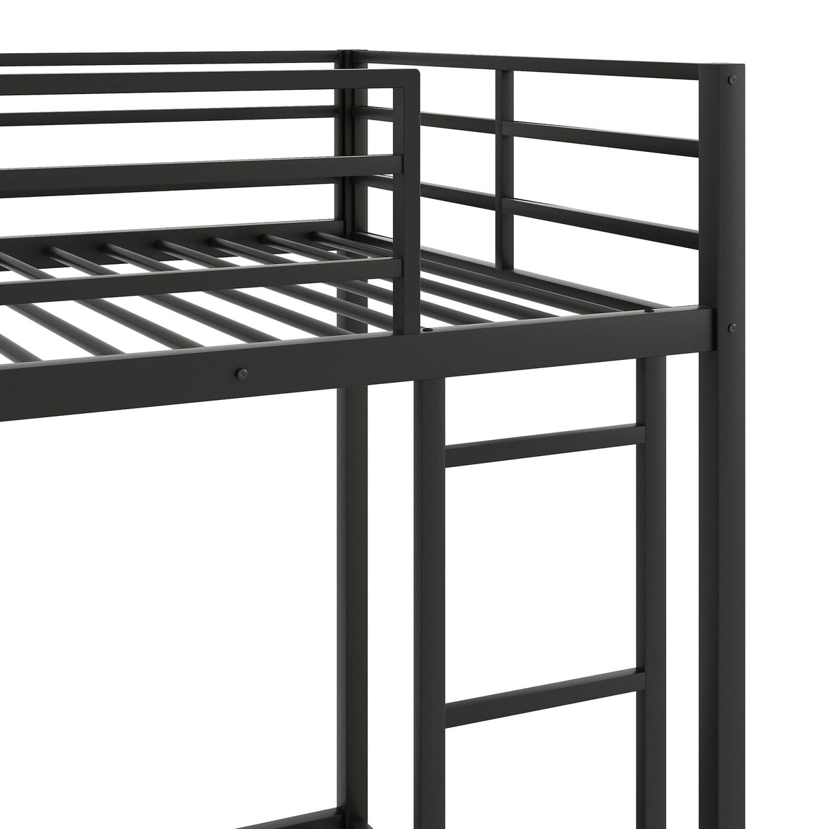 Metal Bunk Bed, Low Bunk Bed With Ladder, photo 15 of 21