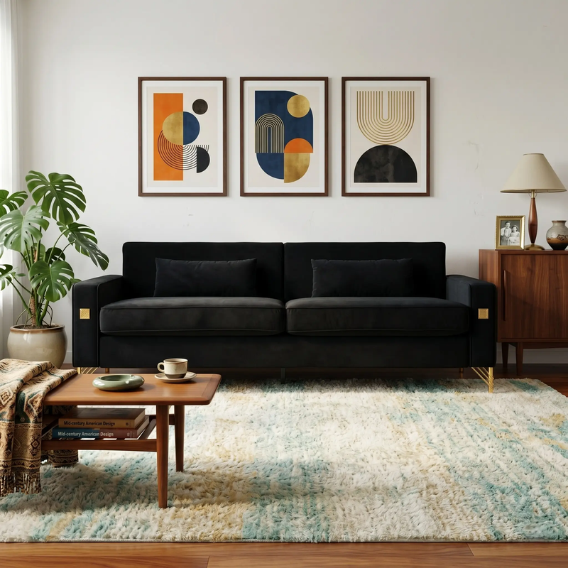 Luxury Velvet Sofa by HouseOfZazla