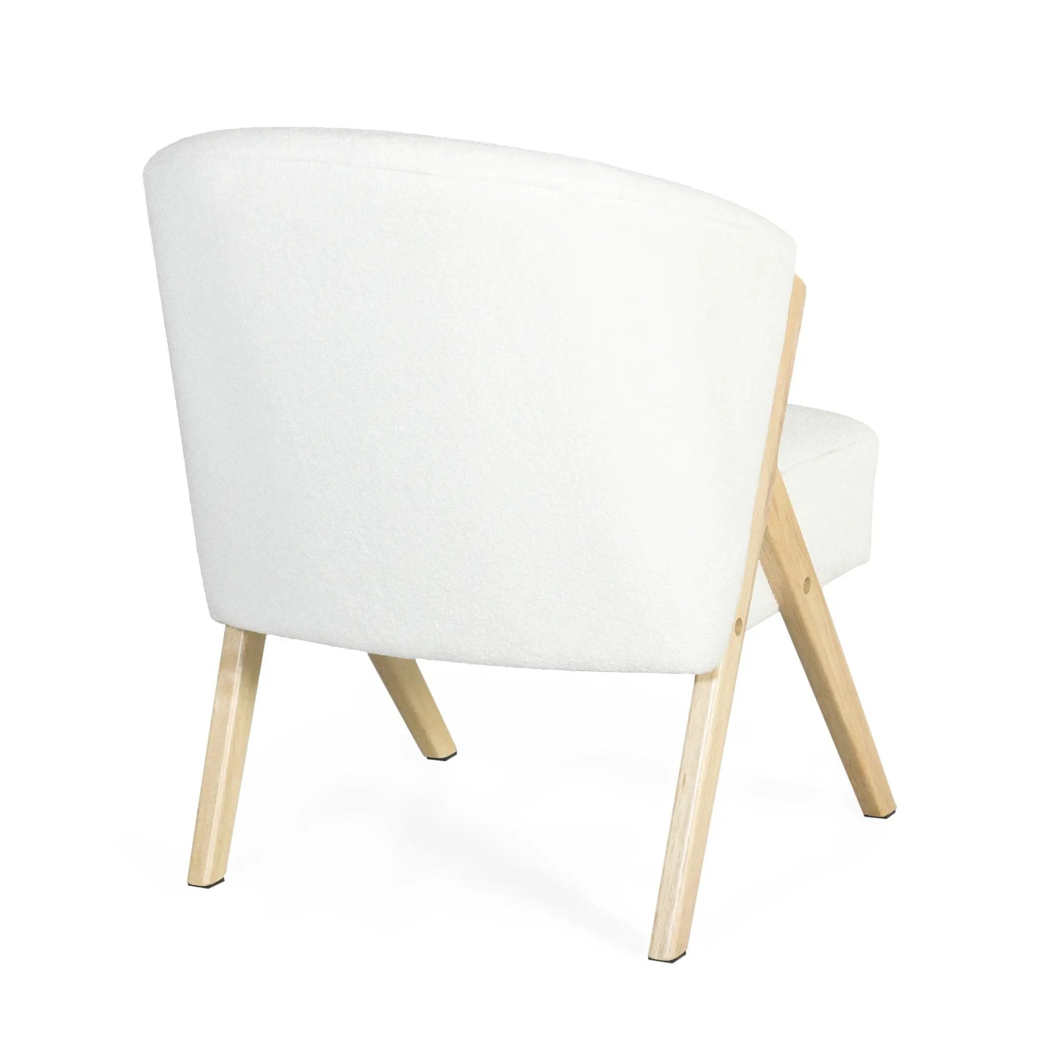 Modern Accent Chair with Polyester Upholstery and Minimalist Lounge Design by HouseOfZazla
