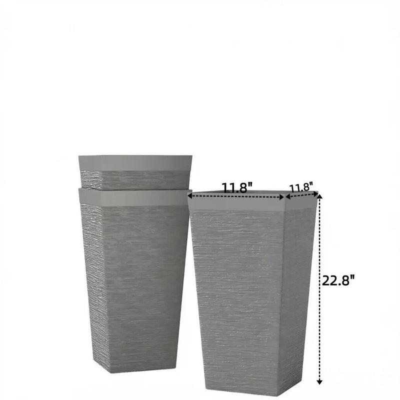 Stackable Design Tapered Planters - 3 Piece Set by HouseOfZazla
