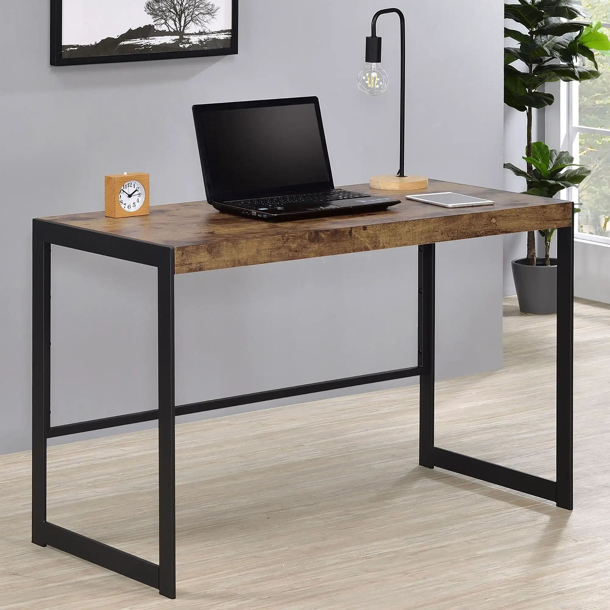 Writing Desk Design, Compact Size For Small Spaces - Brown by HouseOfZazla