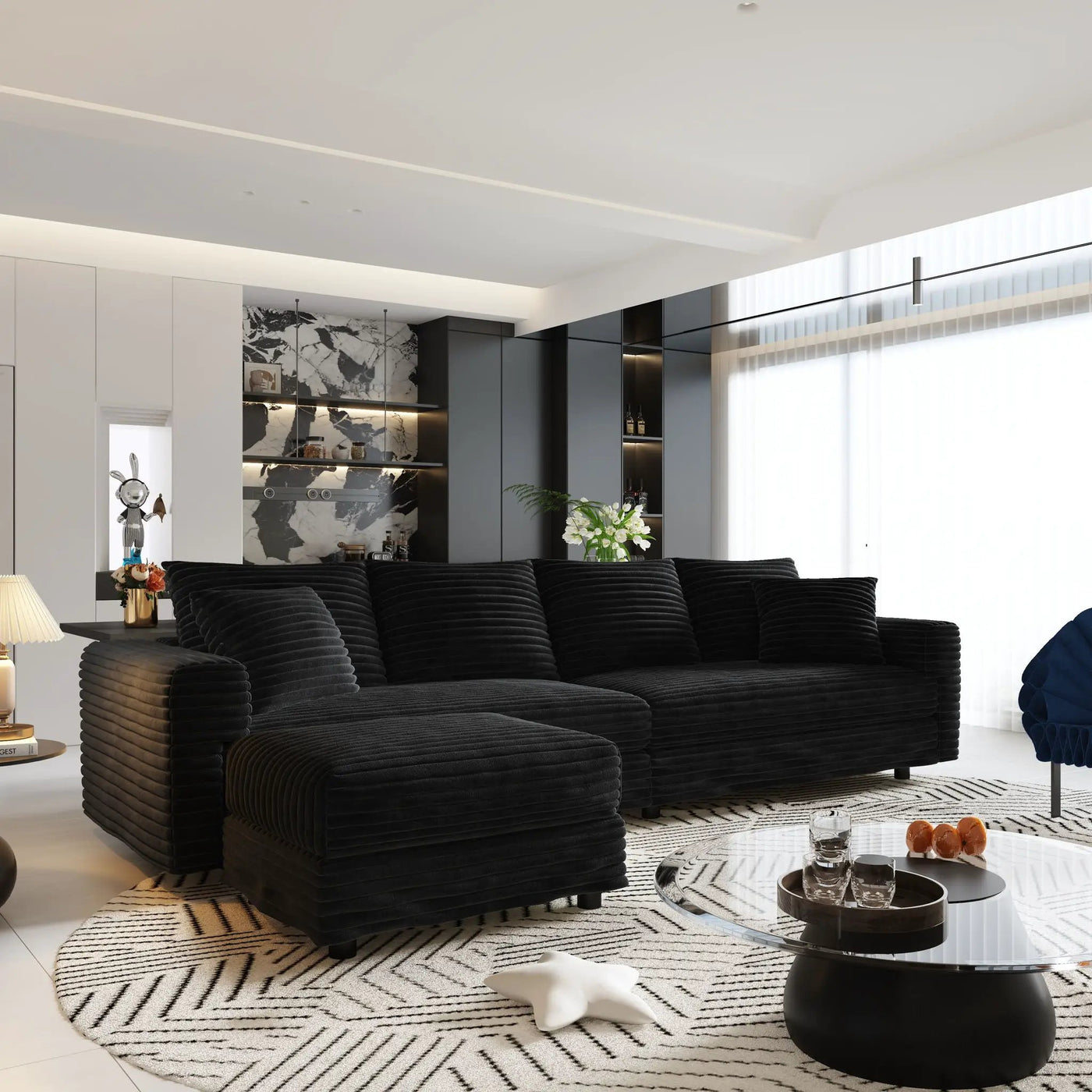 Modern Comfy Upholstered Sofa Cloud Couch & Deep Seat Couches by HouseOfZazla