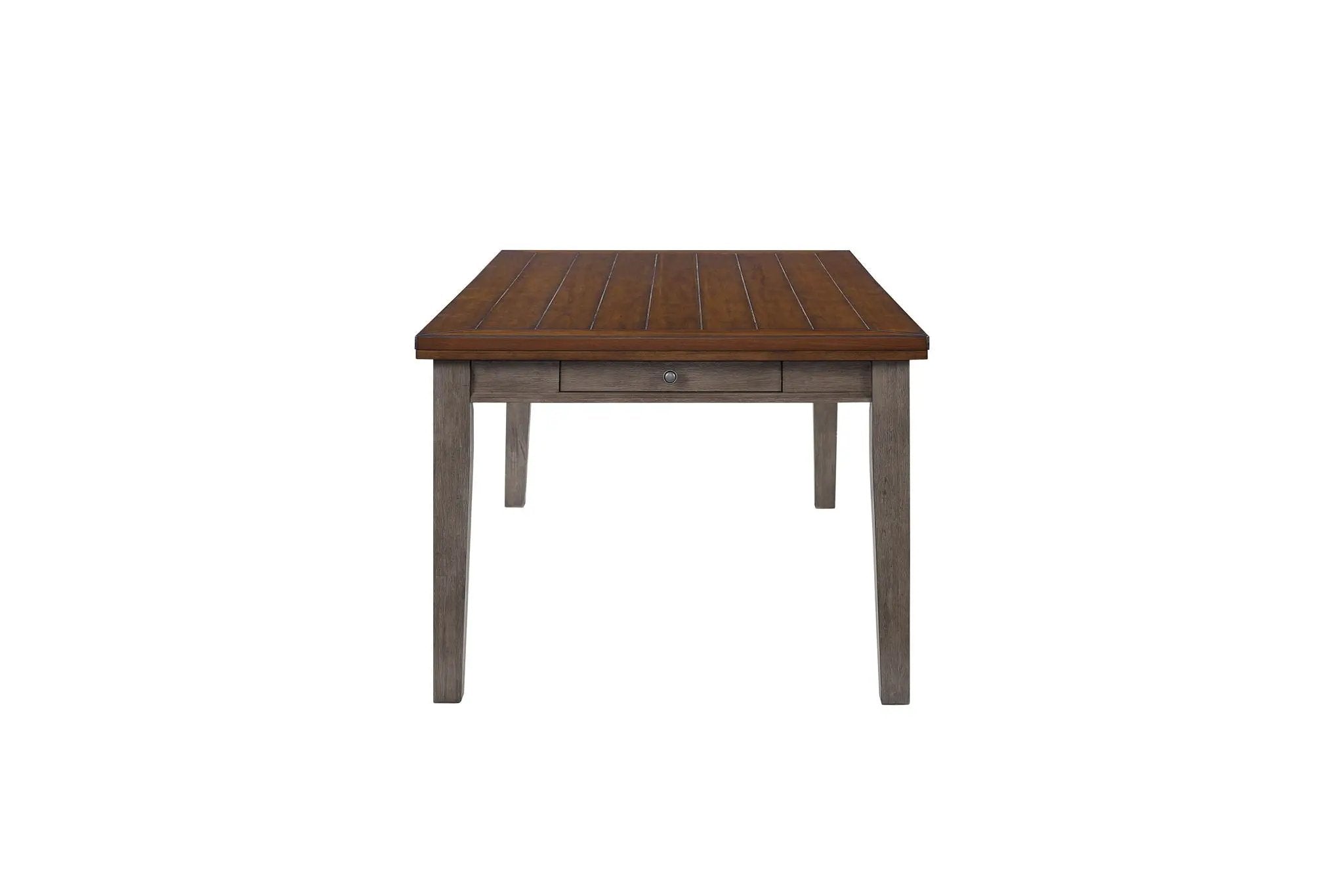 2 Tone 6 Drawer Dining Table - Gray