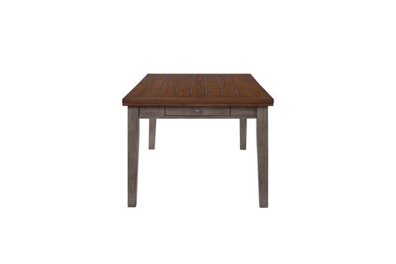 2 Tone 6 Drawer Dining Table with Ample Storage - Gray, photo 5 of 6