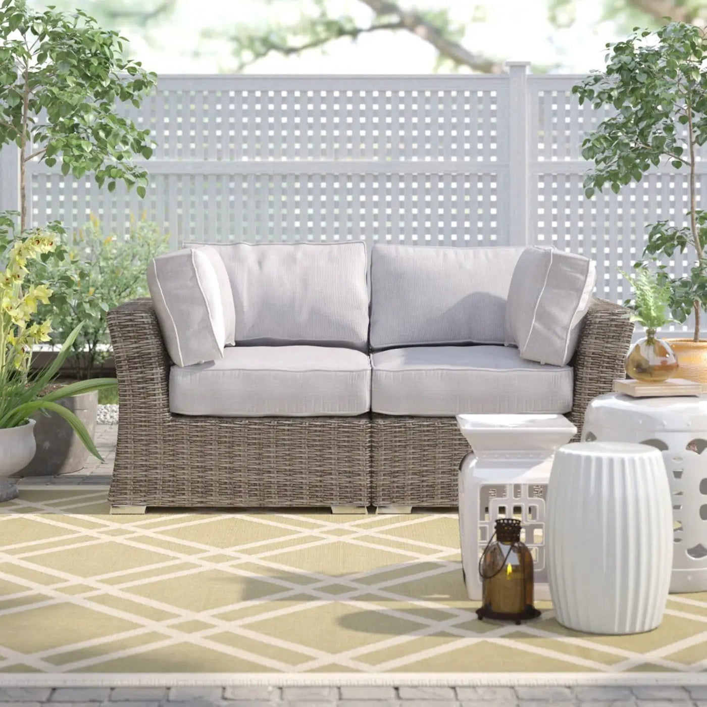 Loveseat With Cushions by HouseOfZazla