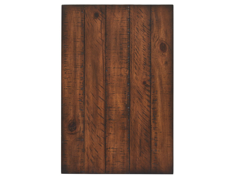 Cottage Lane - Wood Rectangular Chair Side End Table - Coffee, photo 4 of 6