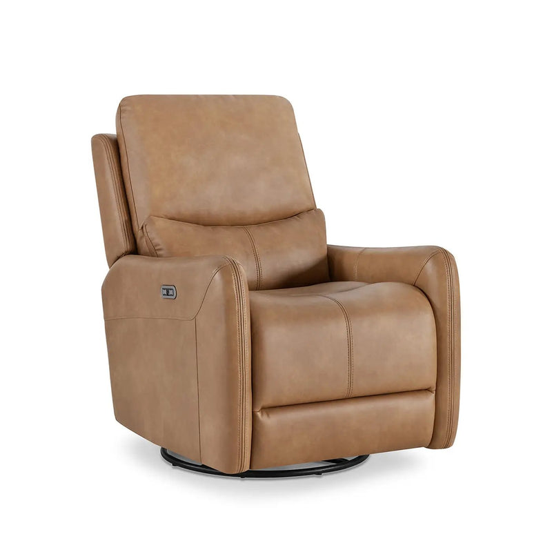Dublin 30" Swivel Power Recliner Arm Chair Saddle by HouseOfZazla