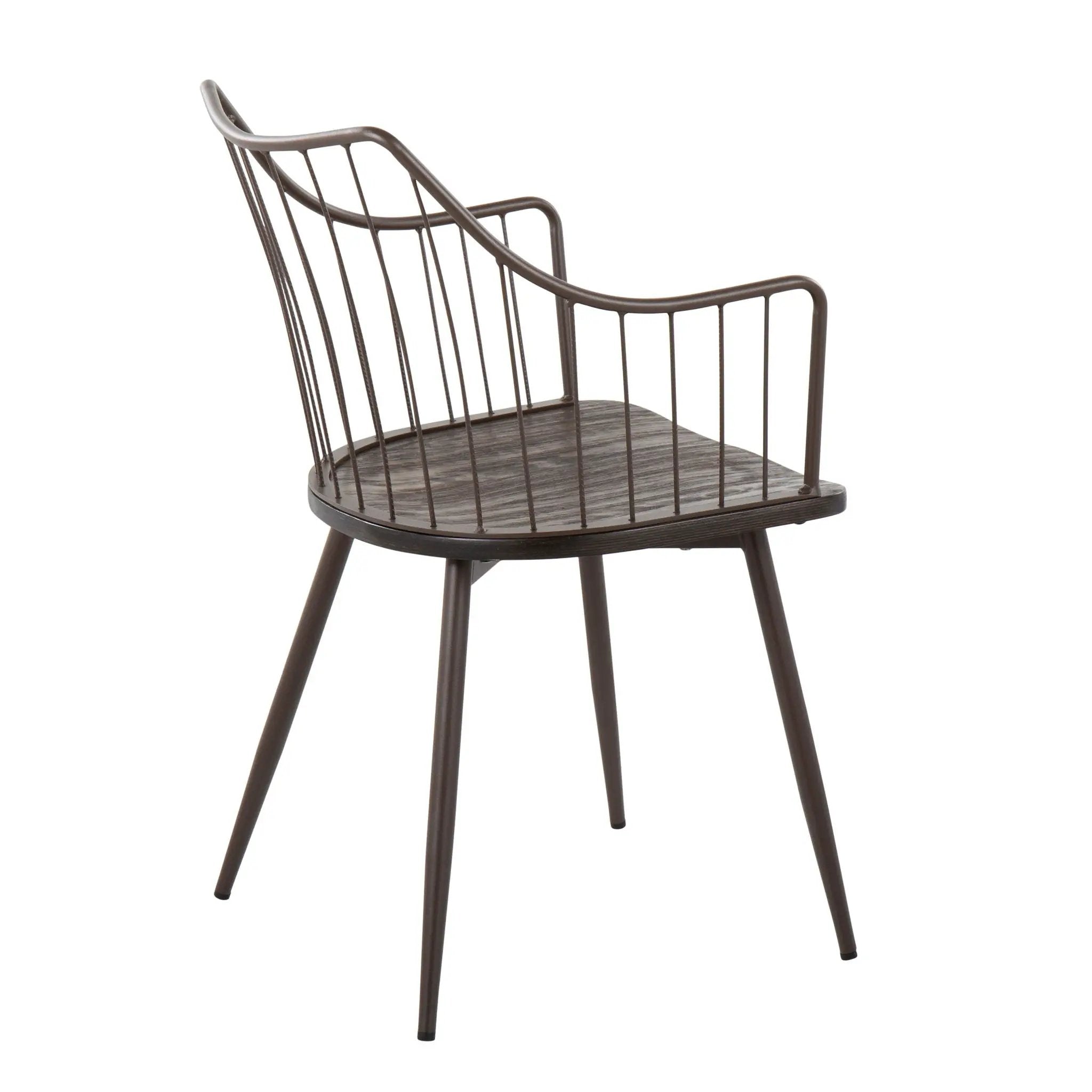 Winston - Farmhouse Style / Dining Chair - Brown / Dark Walnut by Unique Piece Furniture