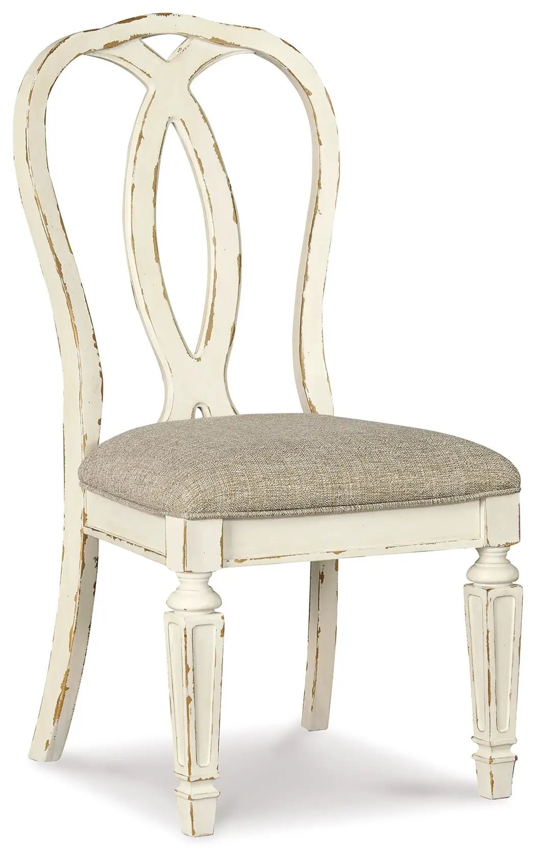 Realyn - Dining UPH Side Chair (Set of 2) - Ribbonback - Chipped White by Unique Piece Furniture