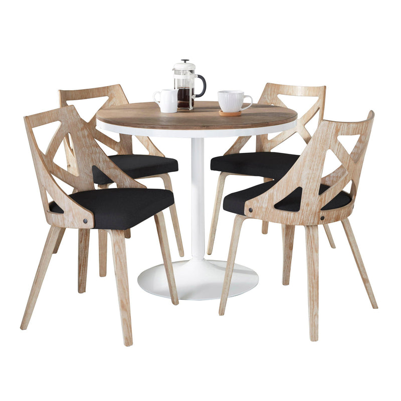 Dakota Charlotte - 5 Piece Dining Set Contemporary by HouseOfZazla