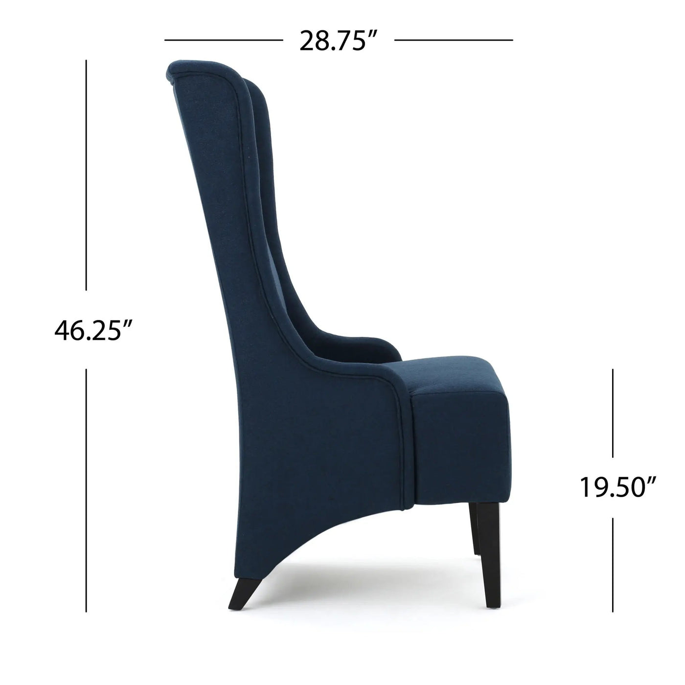 Alight Upholstered Dining Chair With High Back And Birch Wood Legs by HouseOfZazla