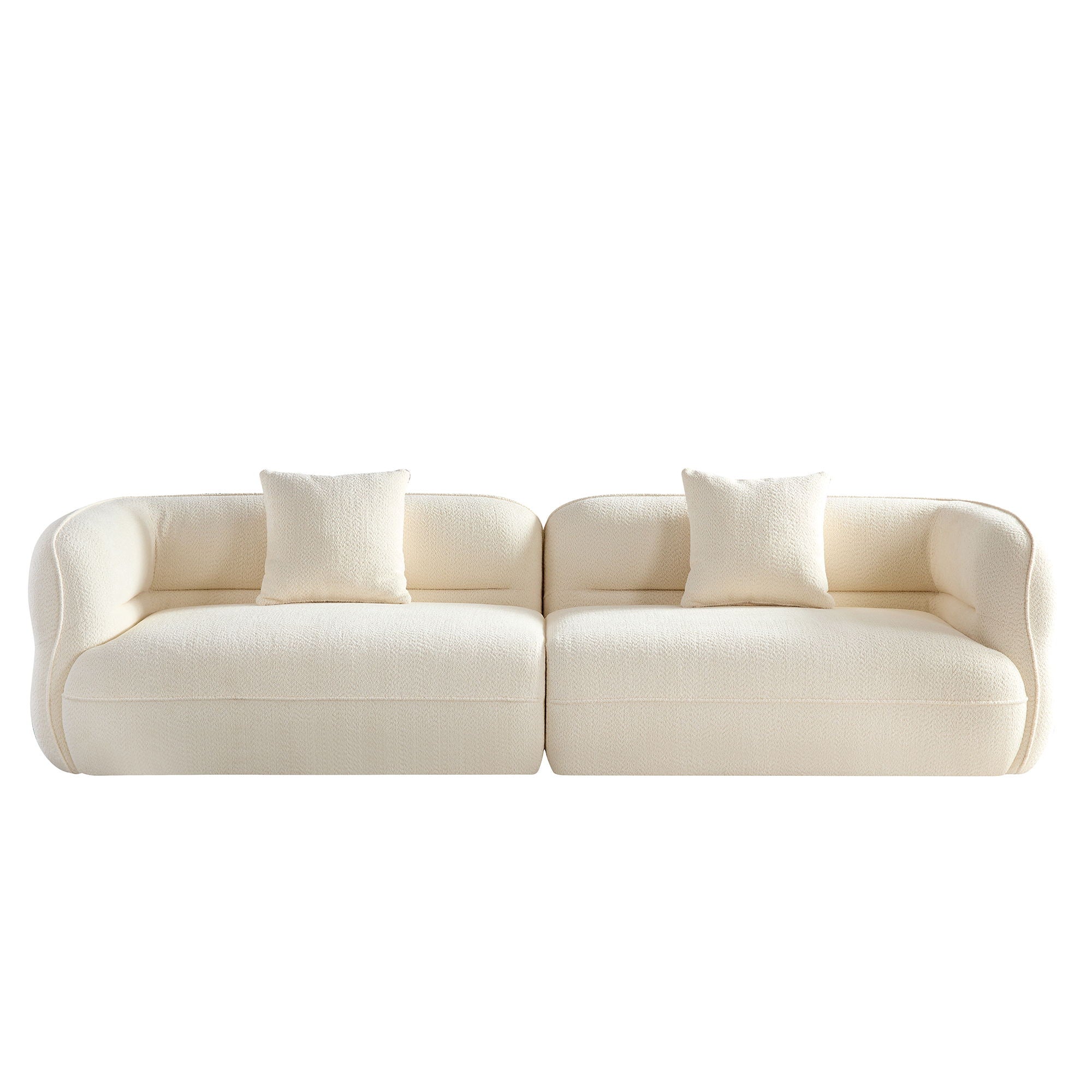 Sectional Sofa With Durable Fabric, Solid Wood Frame, And High Density Sponge Fill by HouseOfZazla