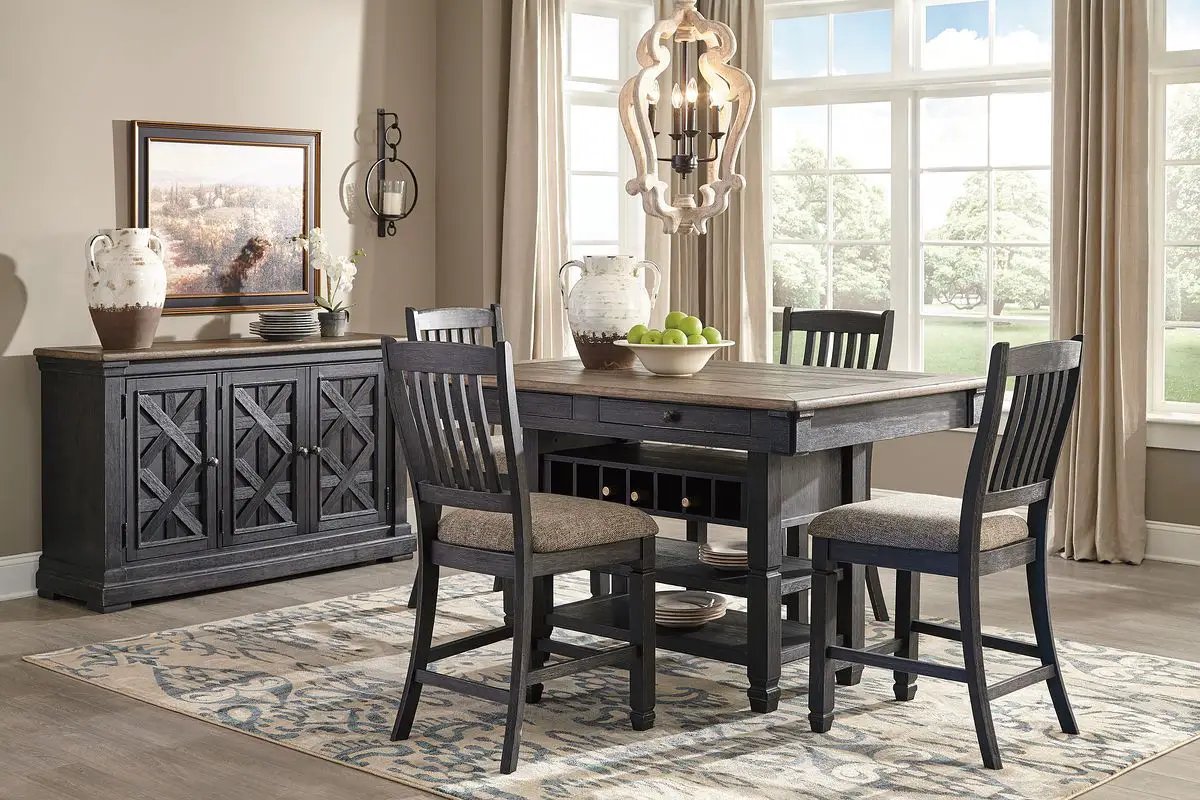 Tyler Creek - Counter Height Table Set by Unique Piece Furniture