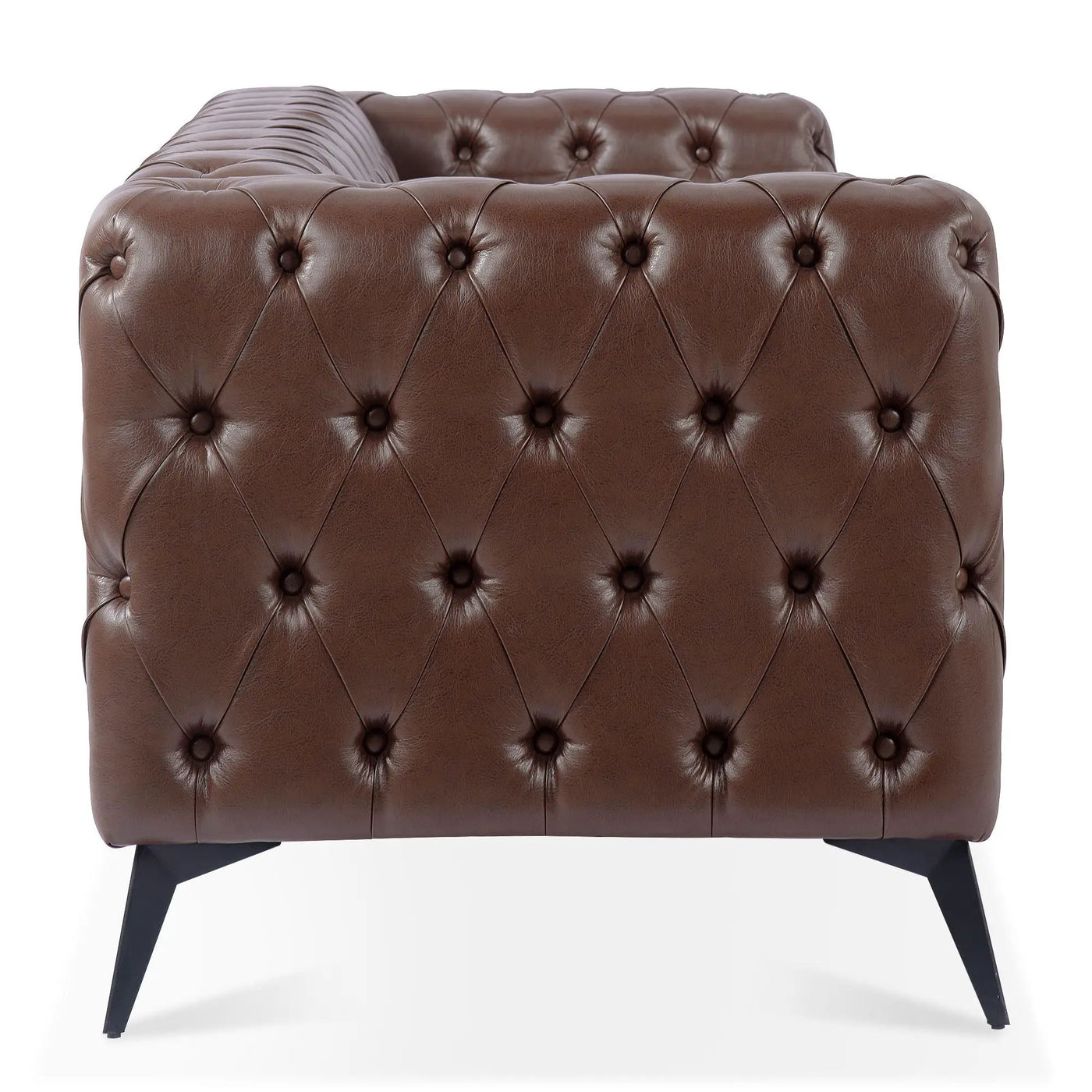 Square Arm Removable Cushion 3 Seater Sofa by HouseOfZazla
