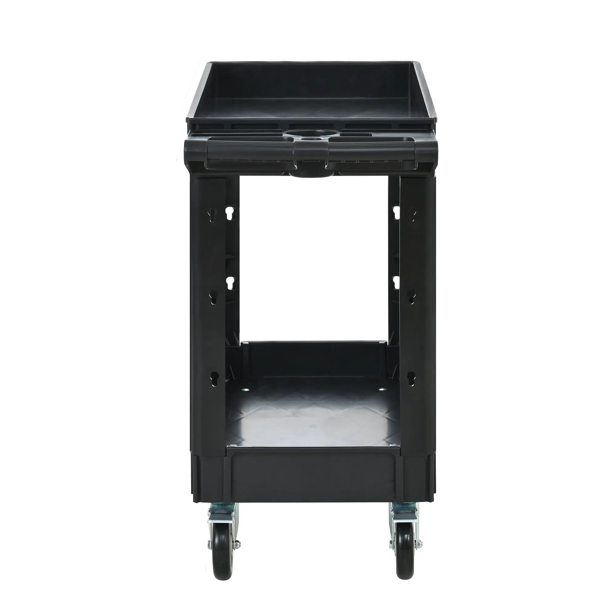 Two-Shelf Utility Cart with Wheels, 600 lbs Capacity by HouseOfZazla