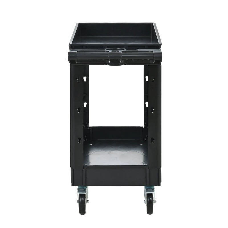 Two-Shelf Utility Cart with Wheels, 600 lbs Capacity by HouseOfZazla