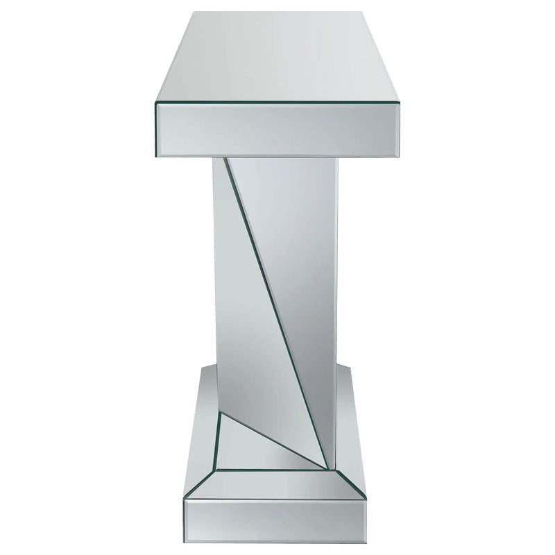 Amore Mirrored Acrylic Entryway Sofa Console Table Silver by Unique Piece Furniture