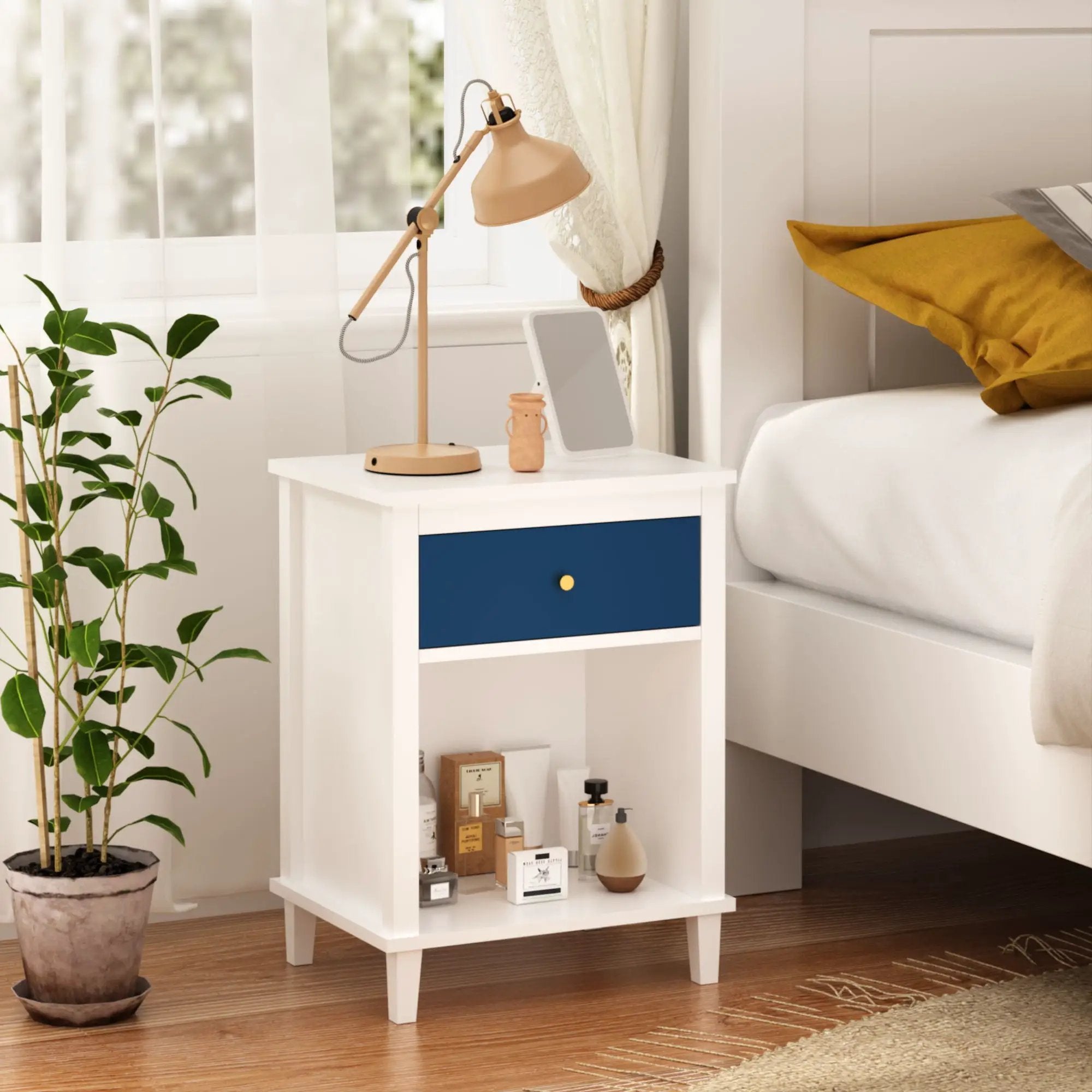 Nightstand With 1 Drawer 1 Shelf by Unique Piece Furniture