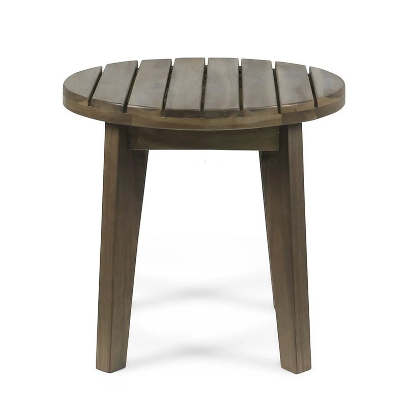Outdoor Acacia Wood Side Table With Weather Resistance by HouseOfZazla