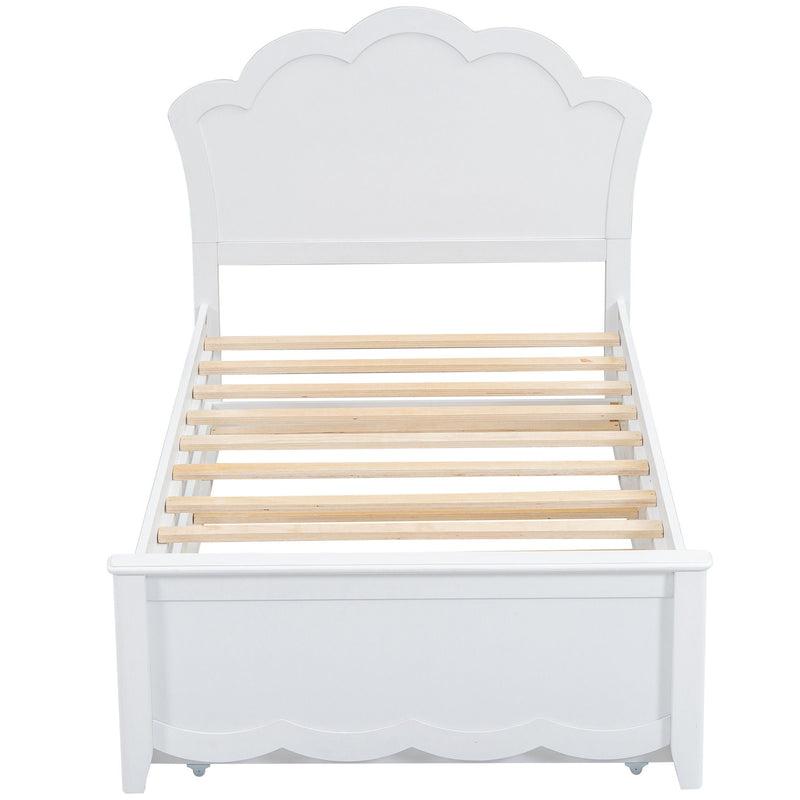 Platform Bed With Headboard And Trundle