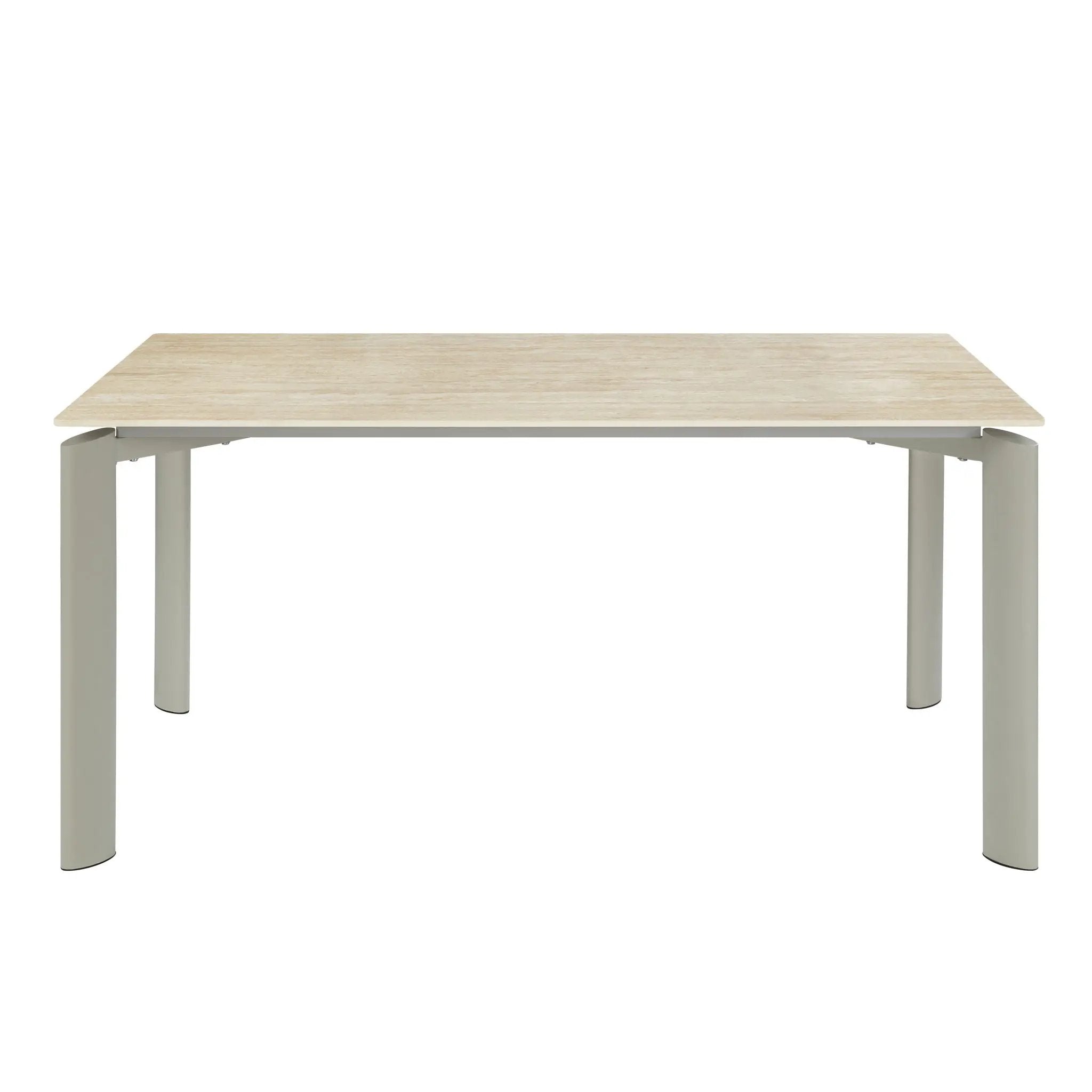 Ingram Ceramic Top Dining Table - Light Gray by HouseOfZazla