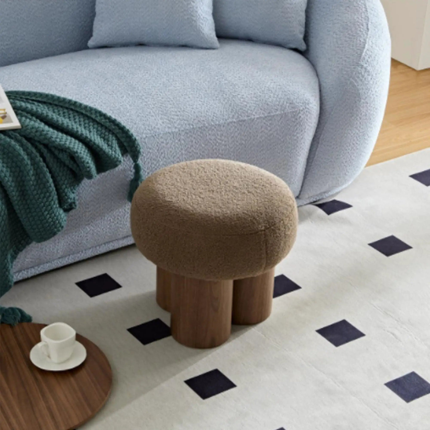 Versatile Mushroom Stool With Cushion by HouseOfZazla
