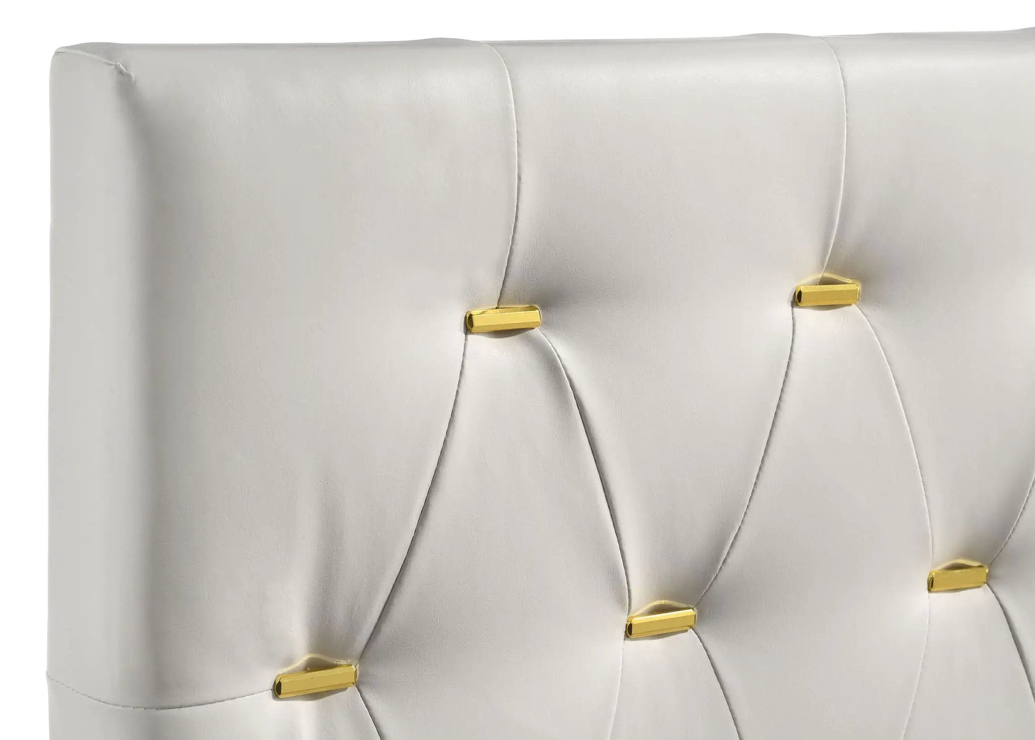 Kendall Upholstered California King Panel Bed White by Unique Piece Furniture