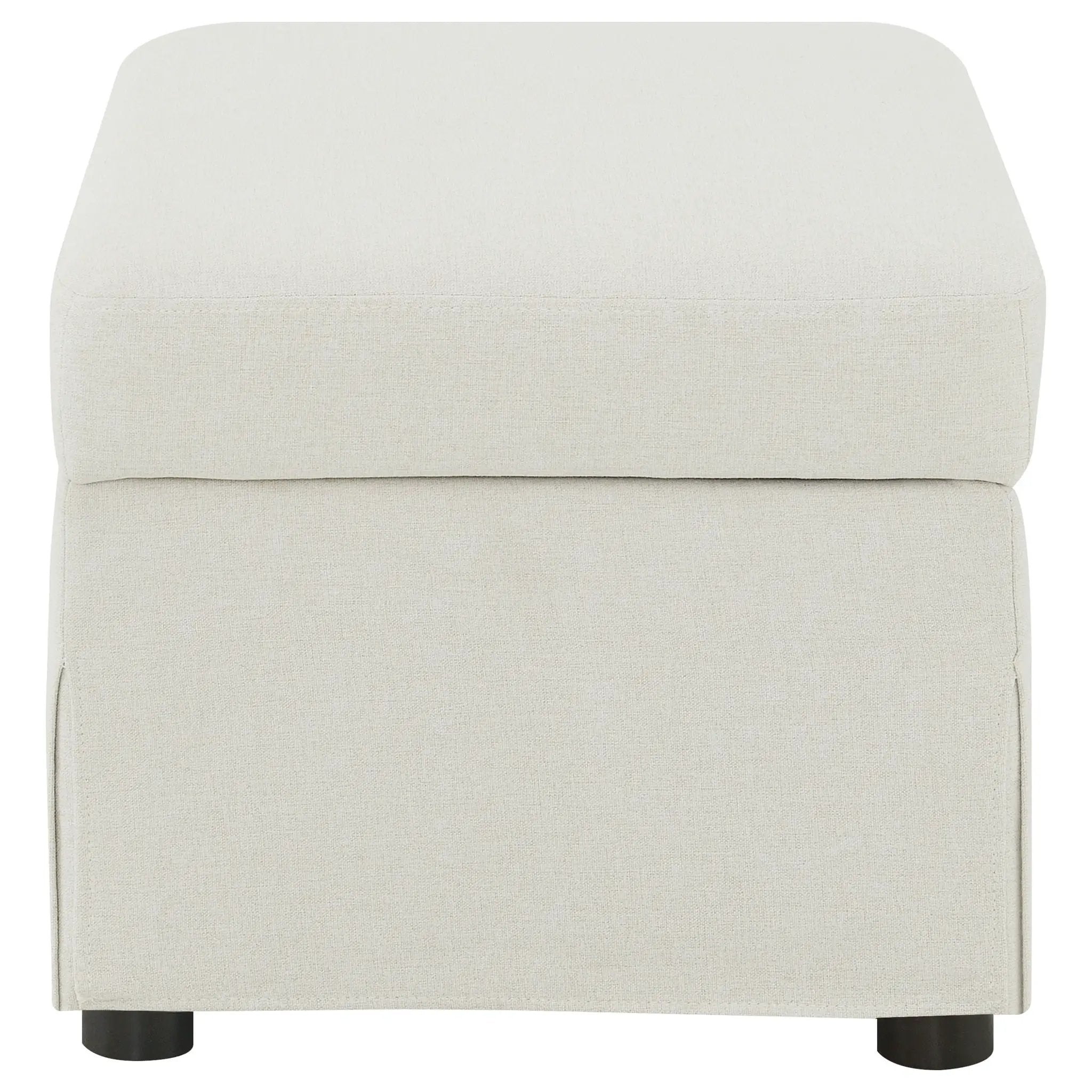 Winter Upholstered Hydraulic Lift Top Storage Ottoman Beige by Unique Piece Furniture