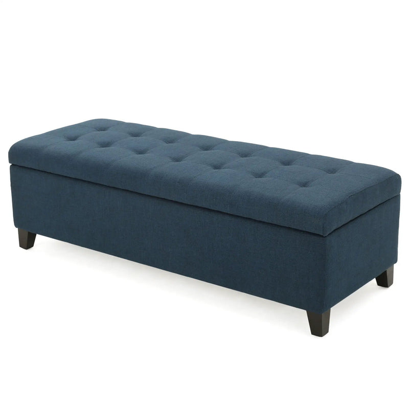 Upholstered Storage Ottoman Bench, Foot Rest For Bedroom by HouseOfZazla