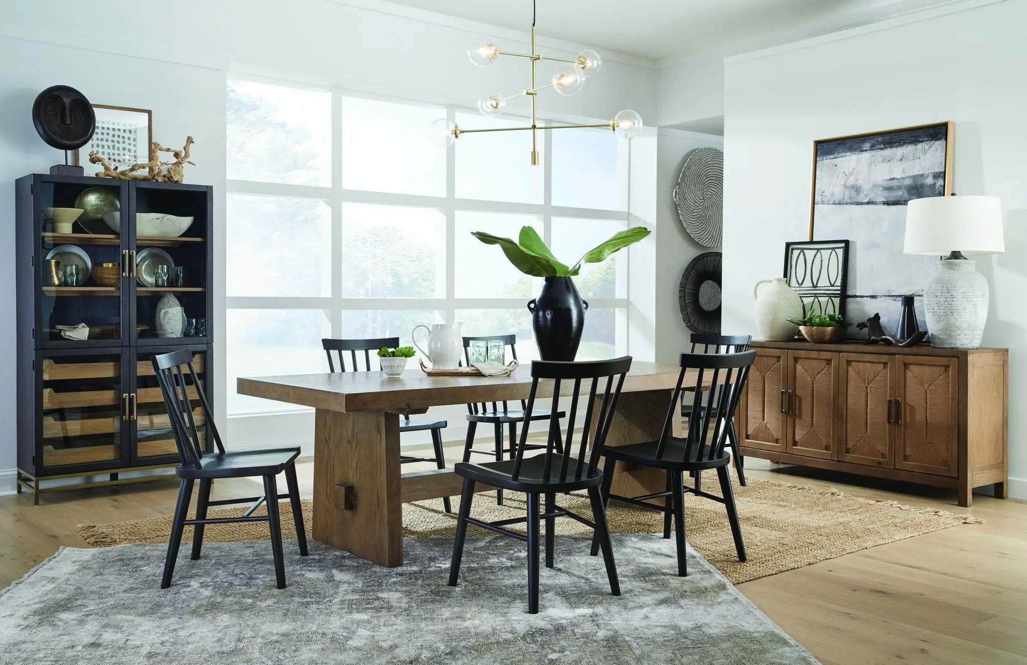 Lindon - Trestle Dining Table - Light Brown by Unique Piece Furniture