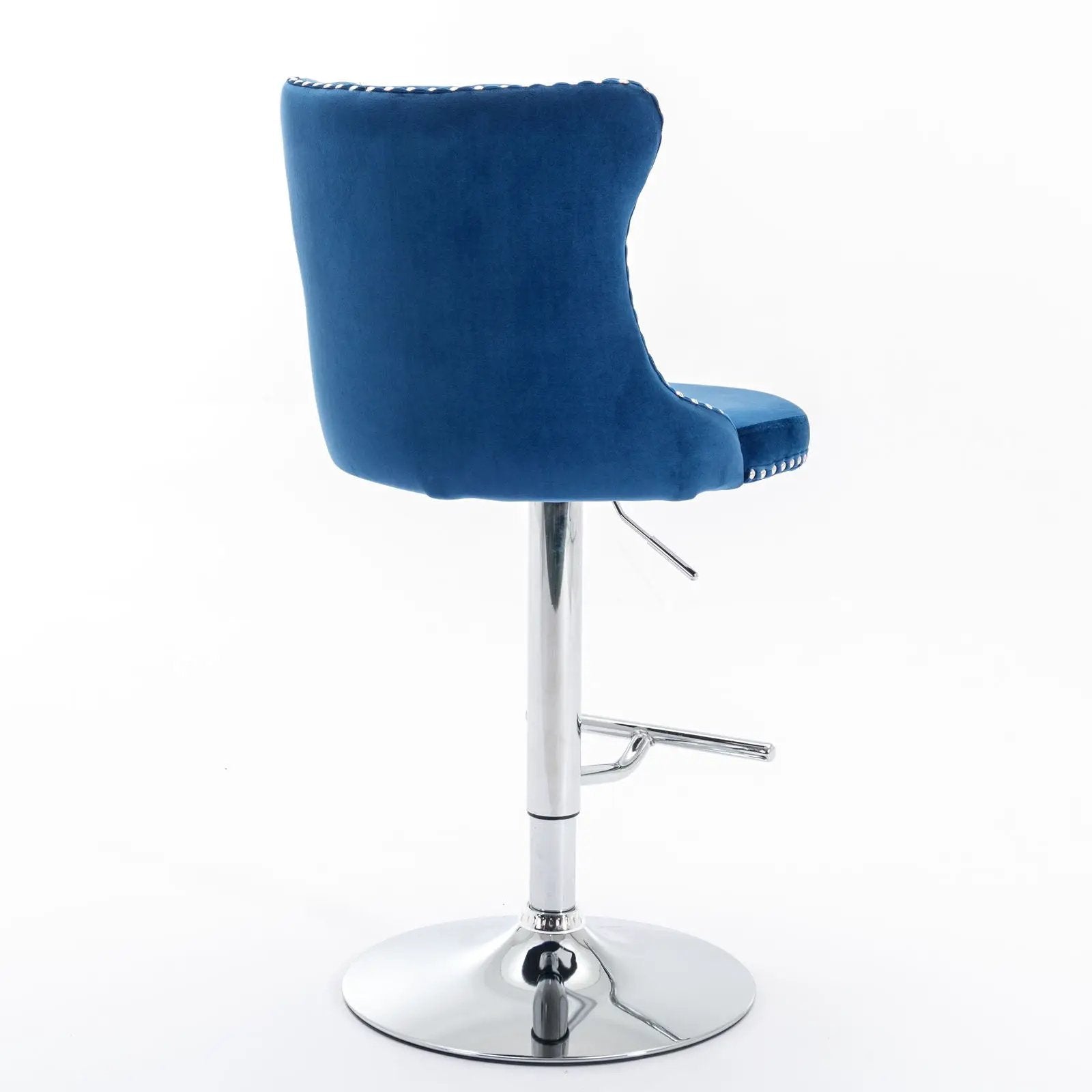 Swivel Barstools Adjusatble Seat Height From 25-33", Modern Upholstered Base Bar Stools With Backs Comfortable Tufted For Home Pub And Kitchen Island (Set of 2) by Unique Piece Furniture