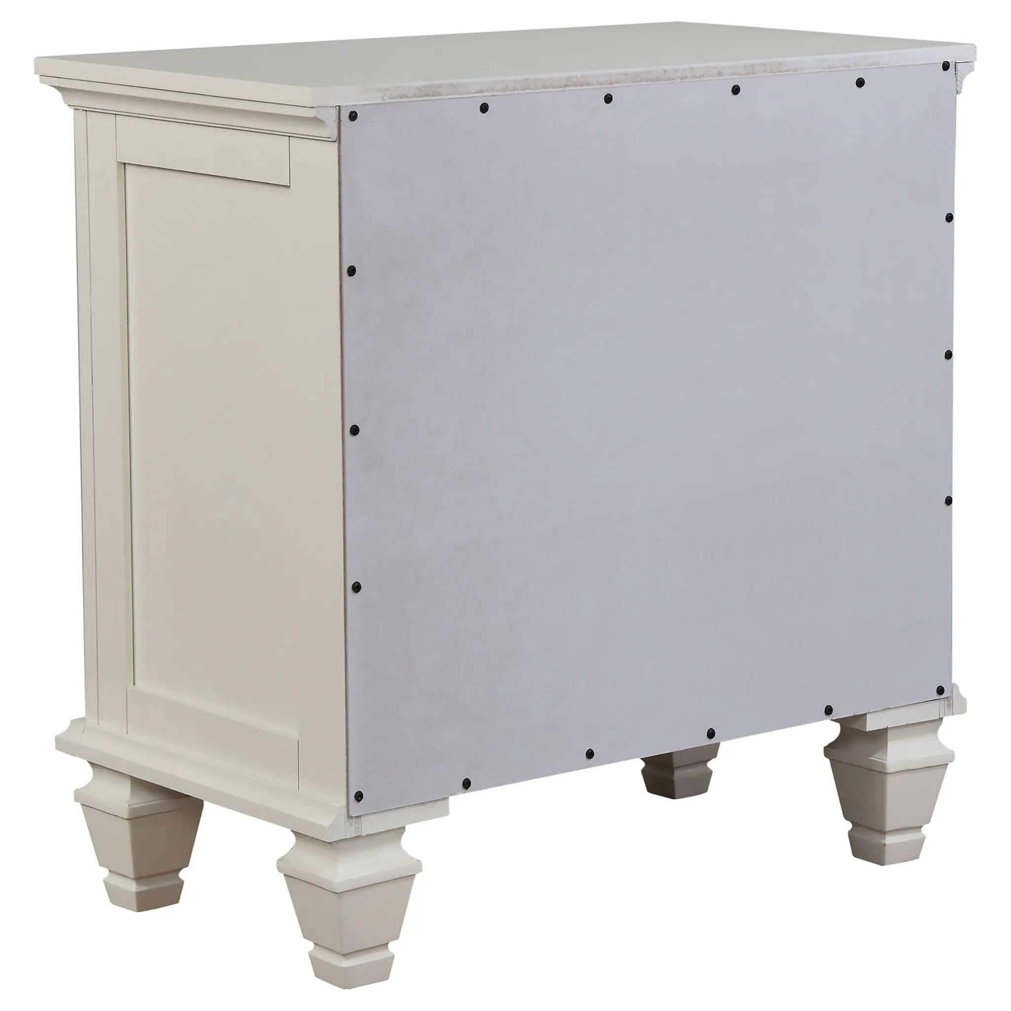 Sandy Beach 3-drawer Nightstand Cream White by Unique Piece Furniture