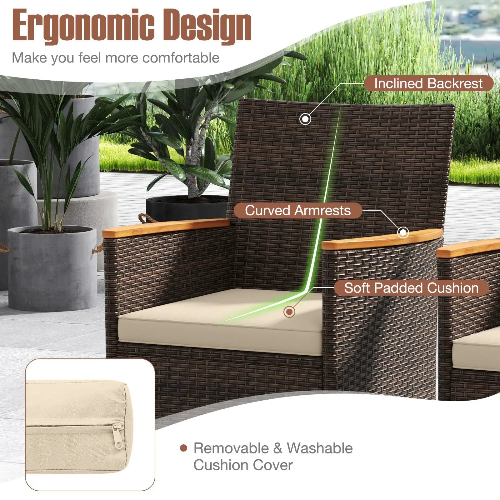 9 Piece Outdoor Dining Set with Acacia Wood Table Top by DirectDeals