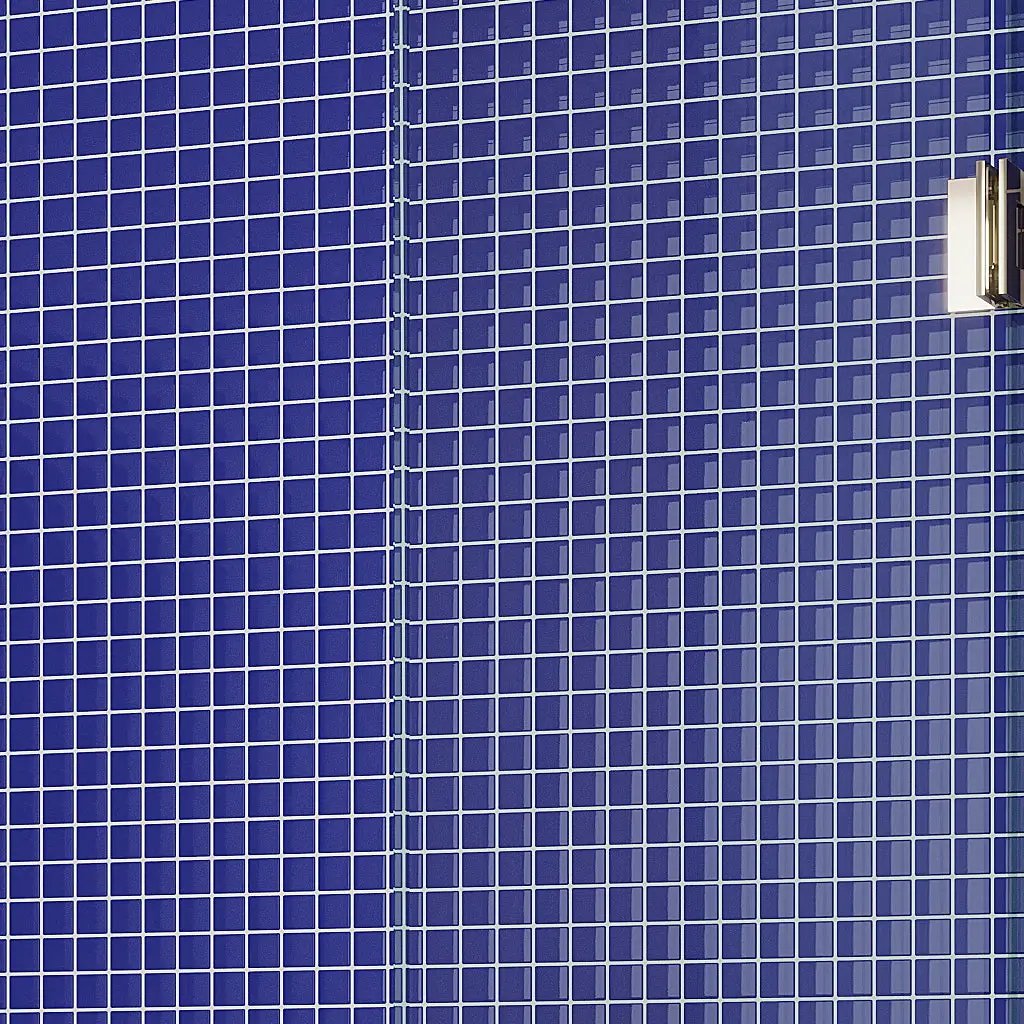 Cobalt Blue 12x12 Glossy Square Glass Mosaic Tile (10 pack, 9.67 sq ft/case) by Apollo Tile