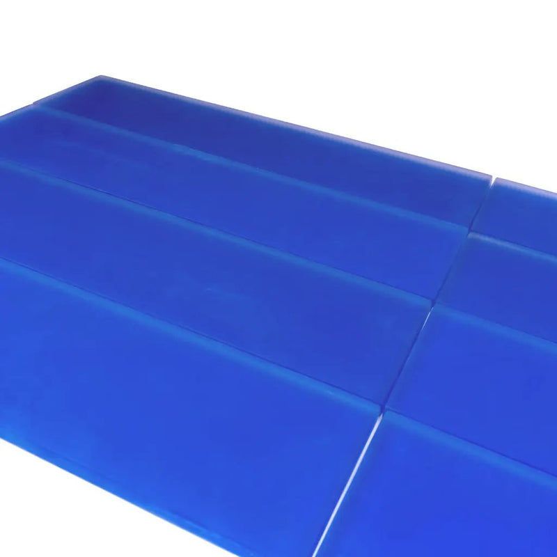 Cobalt Blue 3x12 Matte Subway Glass Tile (20 pack, 5 sq ft/case) by Apollo Tile
