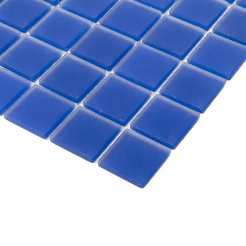 Cobalt Blue 12x12 Matte Square Glass Mosaic Tile (10 pack, 9.67 sq ft/case) by Apollo Tile