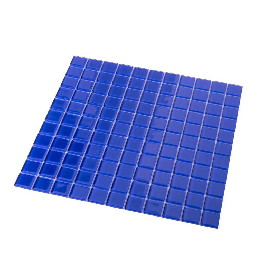 Cobalt Blue 12x12 Glossy Square Glass Mosaic Tile (10 pack, 9.67 sq ft/case) by Apollo Tile