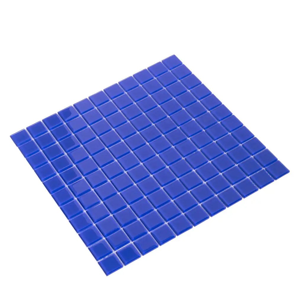 Cobalt Blue 12x12 Glossy Square Glass Mosaic Tile (10 pack, 9.67 sq ft/case) by Apollo Tile