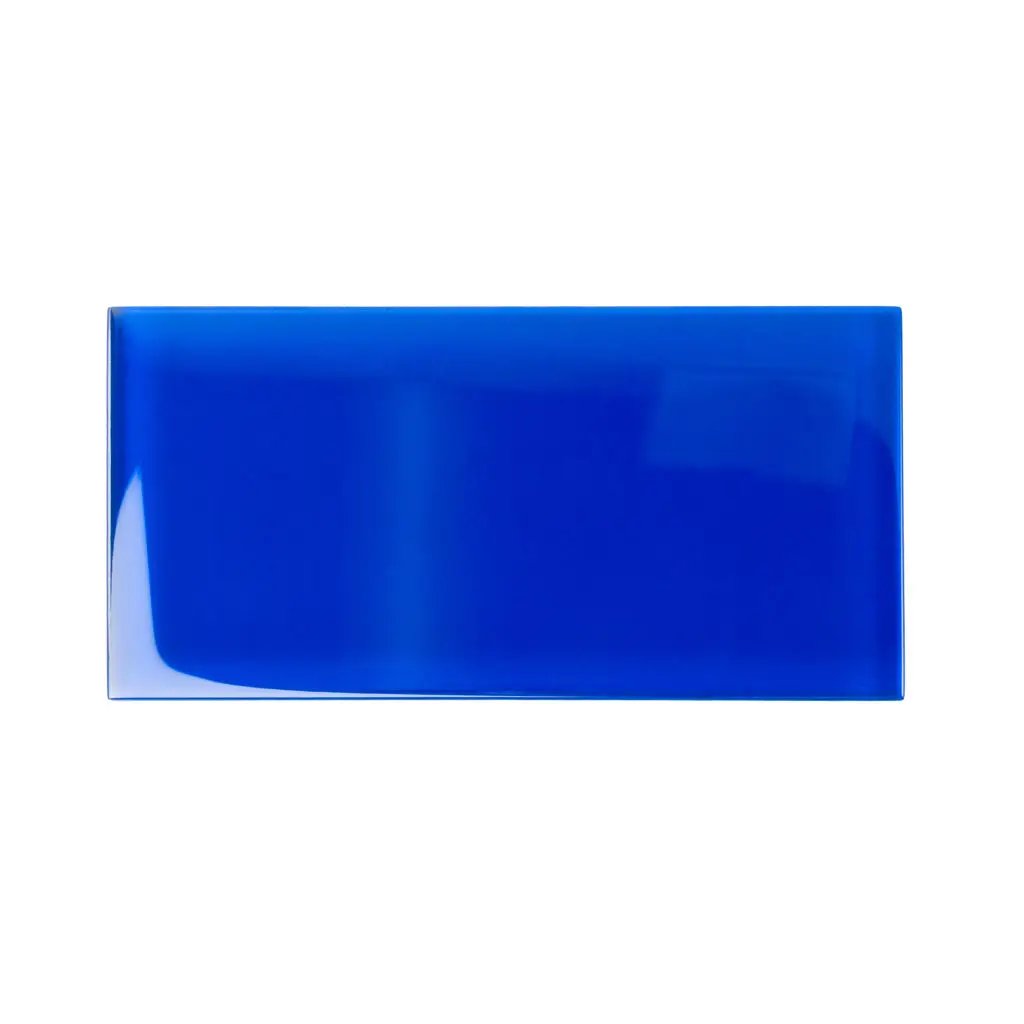 Cobalt Blue 3x6 Glossy Subway Glass Tile (40 pack, 5 sq ft/case) by Apollo Tile