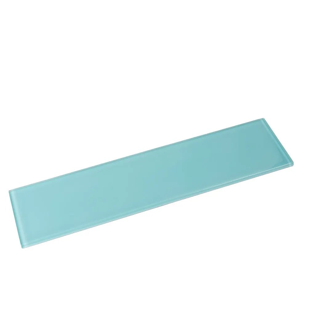 Sky Blue 4x16 Glossy Subway Glass Tile (12 pack, 5.33 sq ft/case) by Apollo Tile