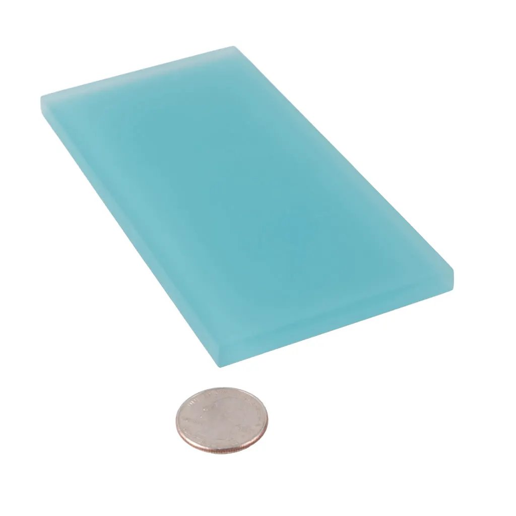 Sky Blue 3x6 Matte Subway Glass Tile (40 pack, 5 sq ft/case) by Apollo Tile