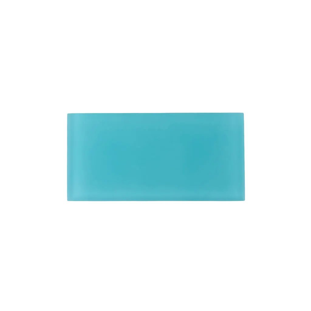 Sky Blue 3x6 Matte Subway Glass Tile (40 pack, 5 sq ft/case) by Apollo Tile