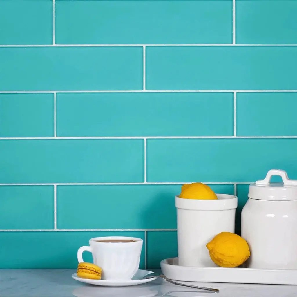 Sky Blue 3x12 Matte Subway Glass Tile (20 pack, 5 sq ft/case) by Apollo Tile
