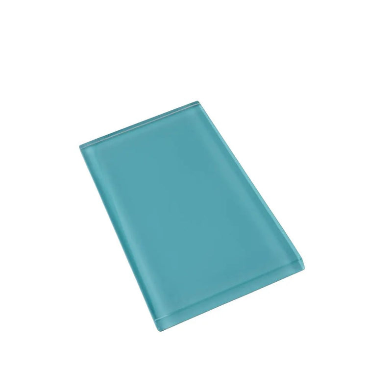 Sky Blue 3x6 Glossy Subway Glass Tile (40 pack, 5 sq ft/case) by Apollo Tile