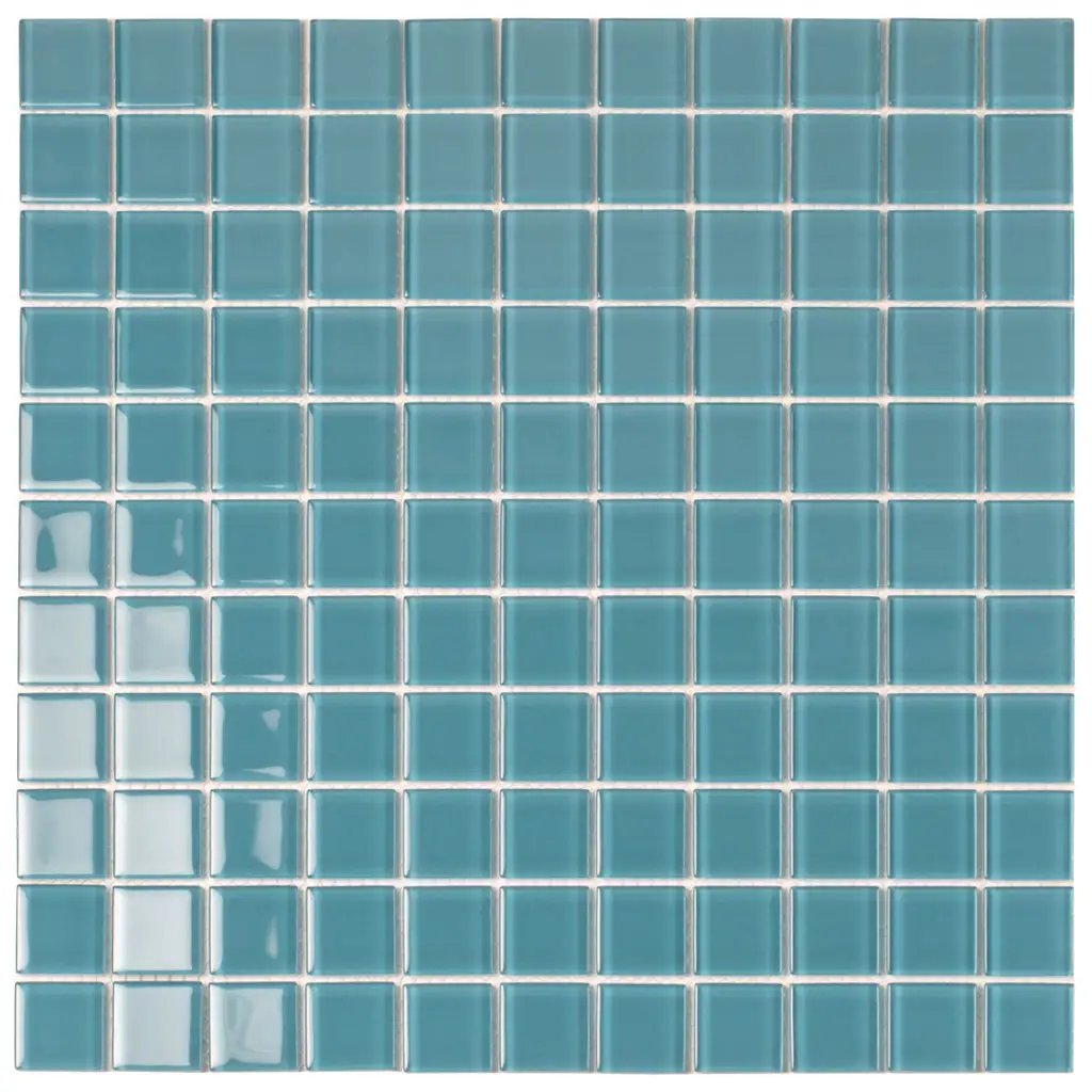Sapphire Blue 12x12 Glossy Square Glass Mosaic Tile (10 pack, 9.67 sq ft/case) by Apollo Tile
