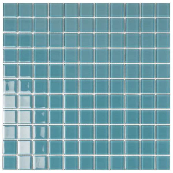 Sapphire Blue 12x12 Glossy Square Glass Mosaic Tile (10 pack, 9.67 sq ft/case), photo 2 of 7
