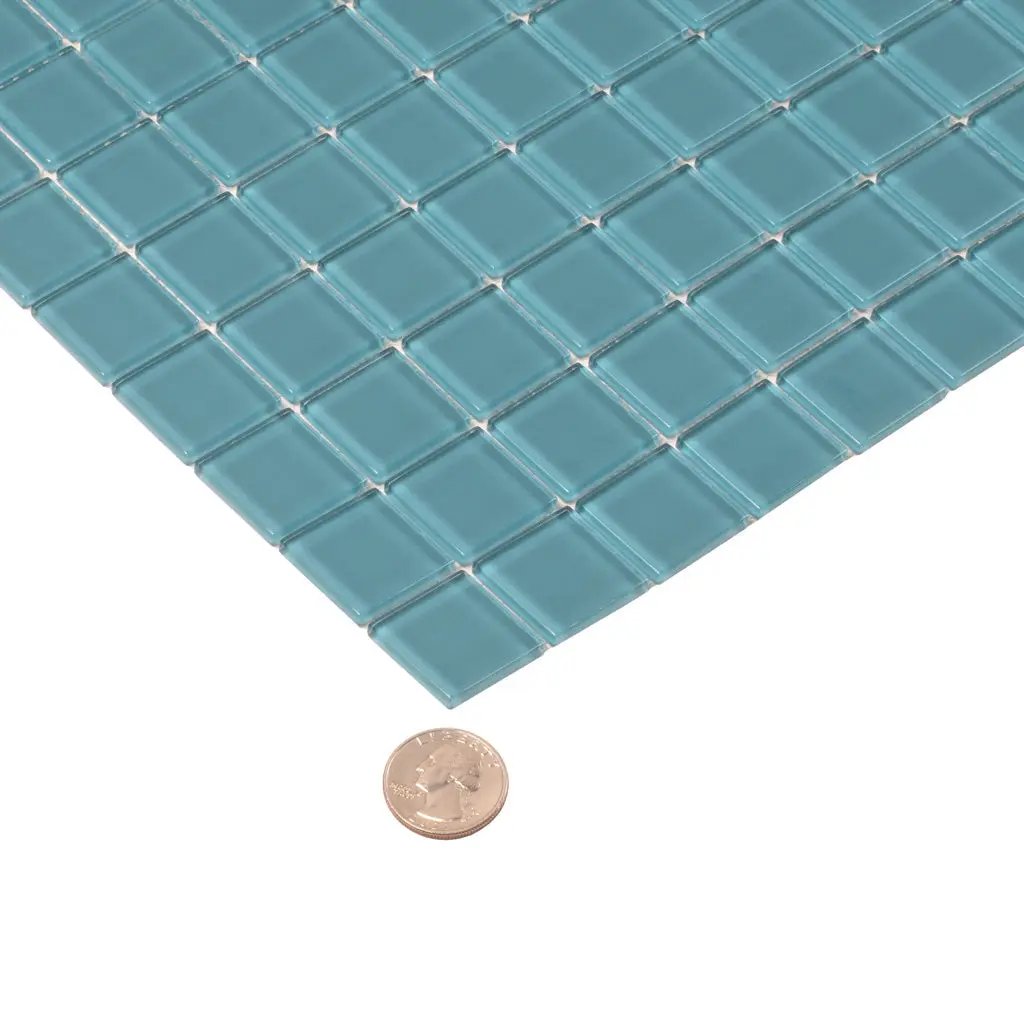 Sapphire Blue 12x12 Glossy Square Glass Mosaic Tile (10 pack, 9.67 sq ft/case) by Apollo Tile