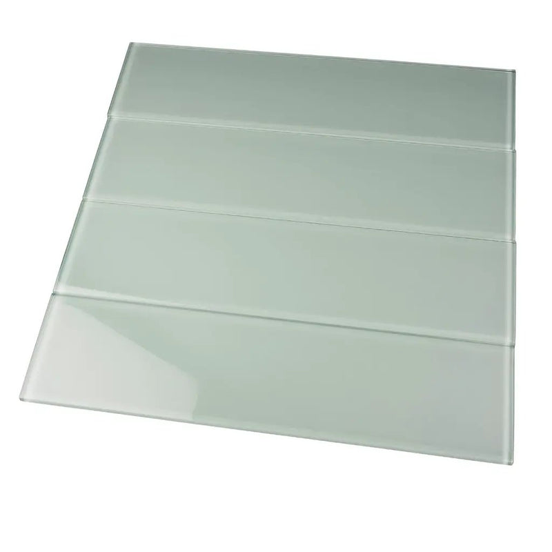 Blizzard Blue 4x16 Glossy Subway Glass Tile (12 pack, 5.33 sq ft/case) by Apollo Tile