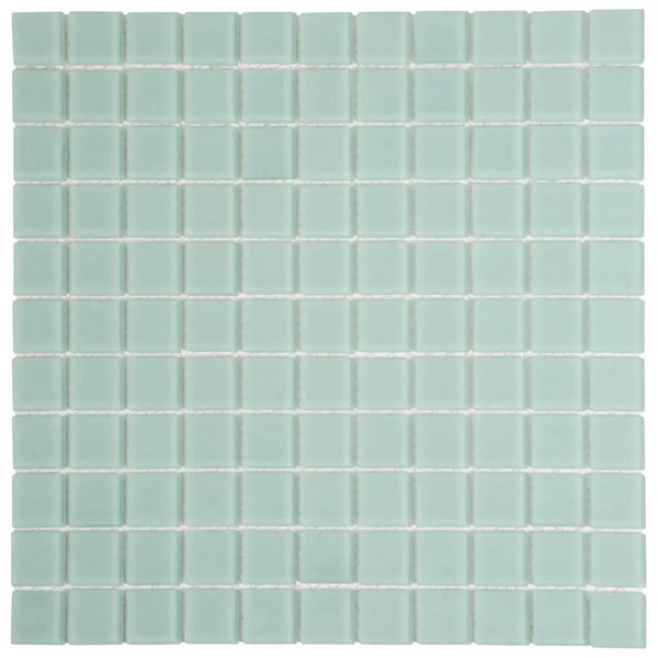Blizzard Blue 12x12 Matte Square Glass Mosaic Tile (10 pack, 9.67 sq ft/case), photo 2 of 6