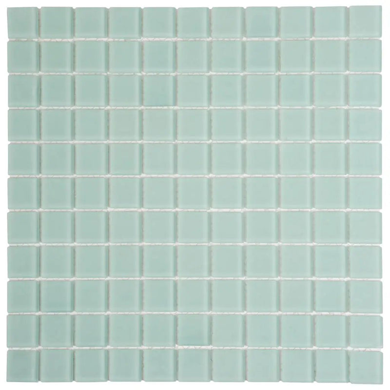 Blizzard Blue 12x12 Matte Square Glass Mosaic Tile (10 pack, 9.67 sq ft/case)